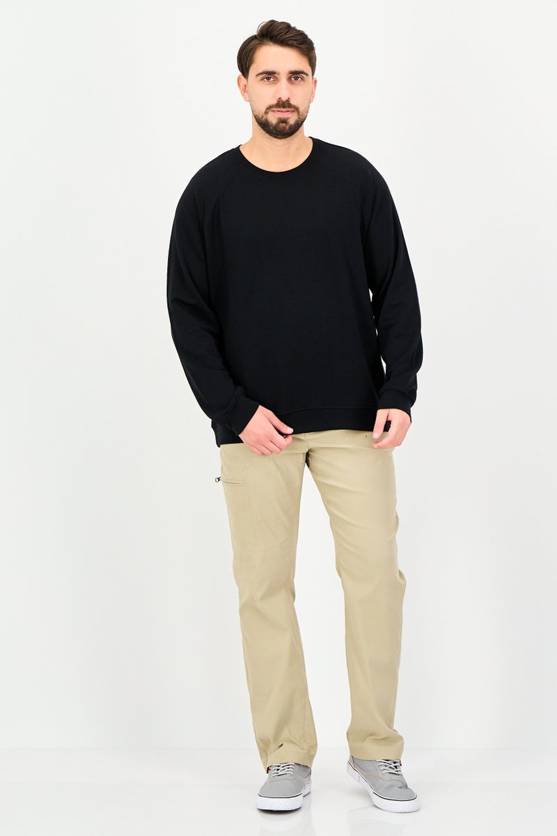 90 Degree By Reflex Men Sportswear Fit Long Sleeve Outdoor T-Shirt, Black - Image 4